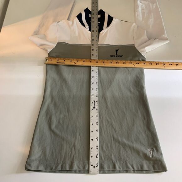 Golfino Sweatshirt Womens 6 Multi Quarter Zip Long Sleeve Golf Performance *Logo - Picture 7 of 12